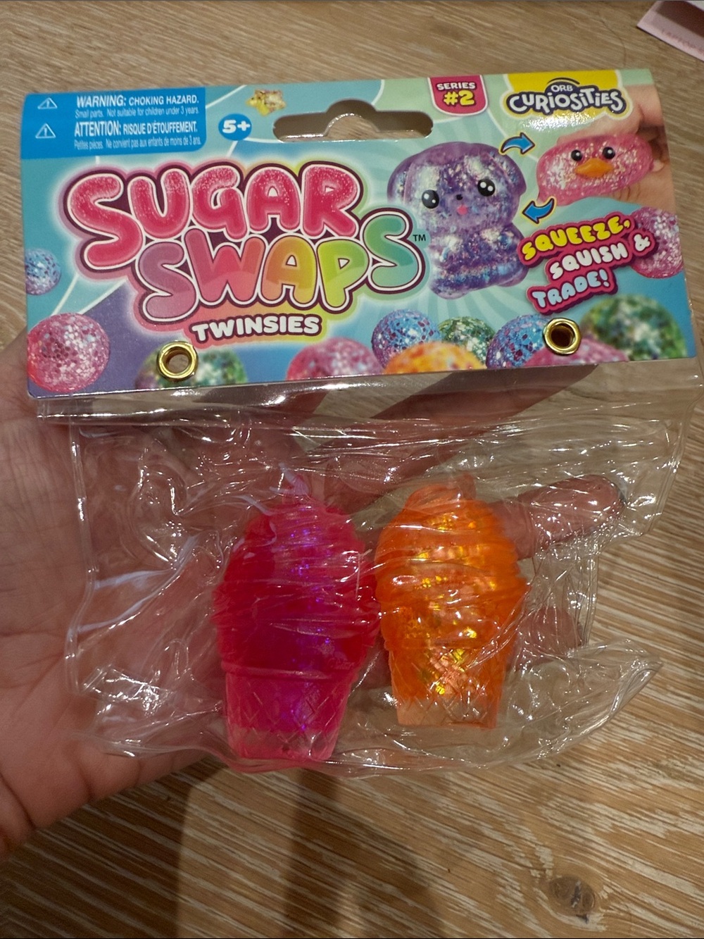 Viral Sugar Swaps- Twinsies Pink & Orange Ice Cream-Squishys